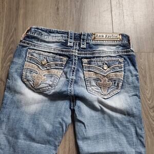 Rock Revival Distressed Blue Skinny Jeans